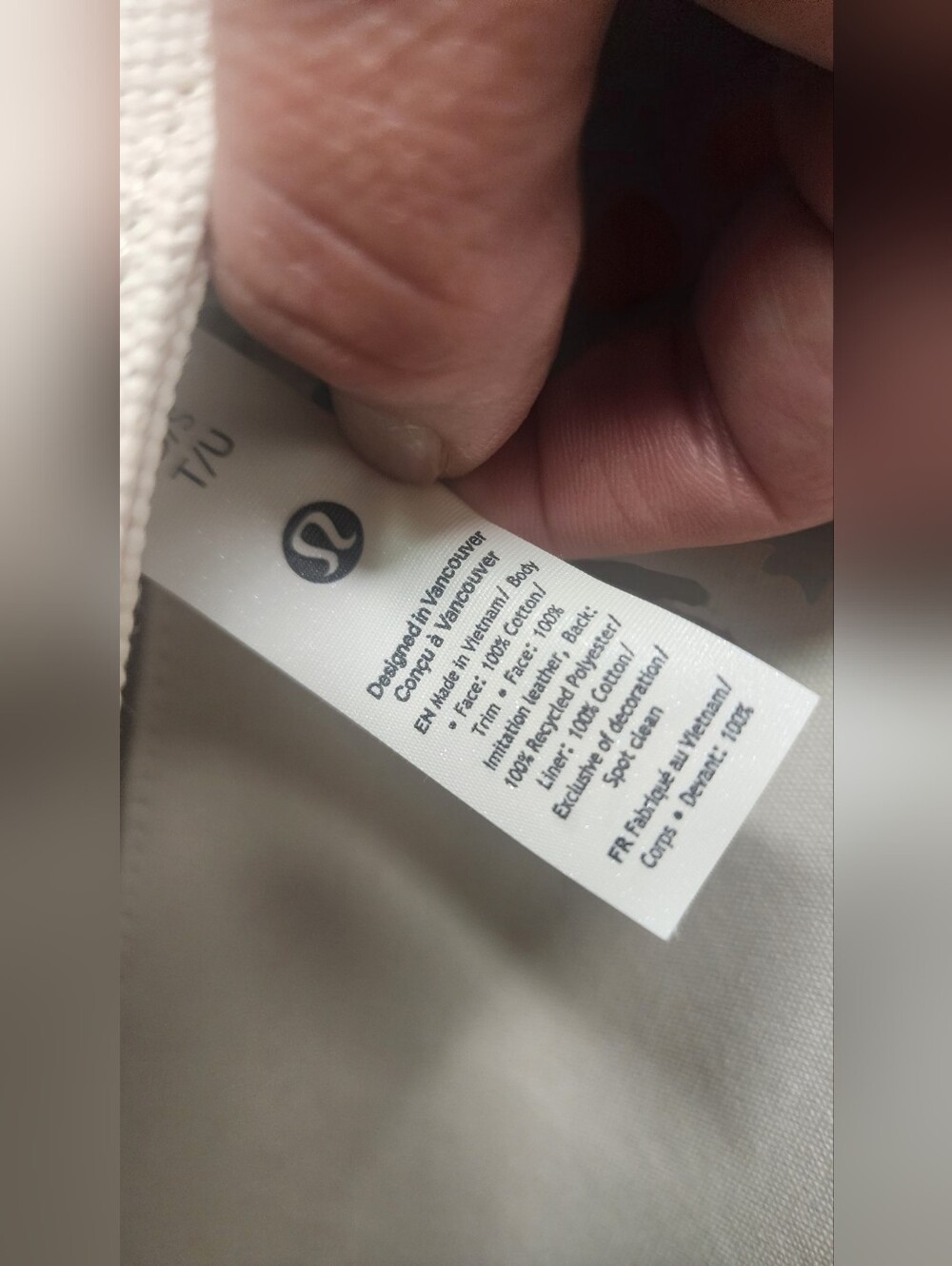 Lululemon Canvas Mini Bag in the Natural/Chestnut Brown Colorway NWOT - Picture 12 of 16